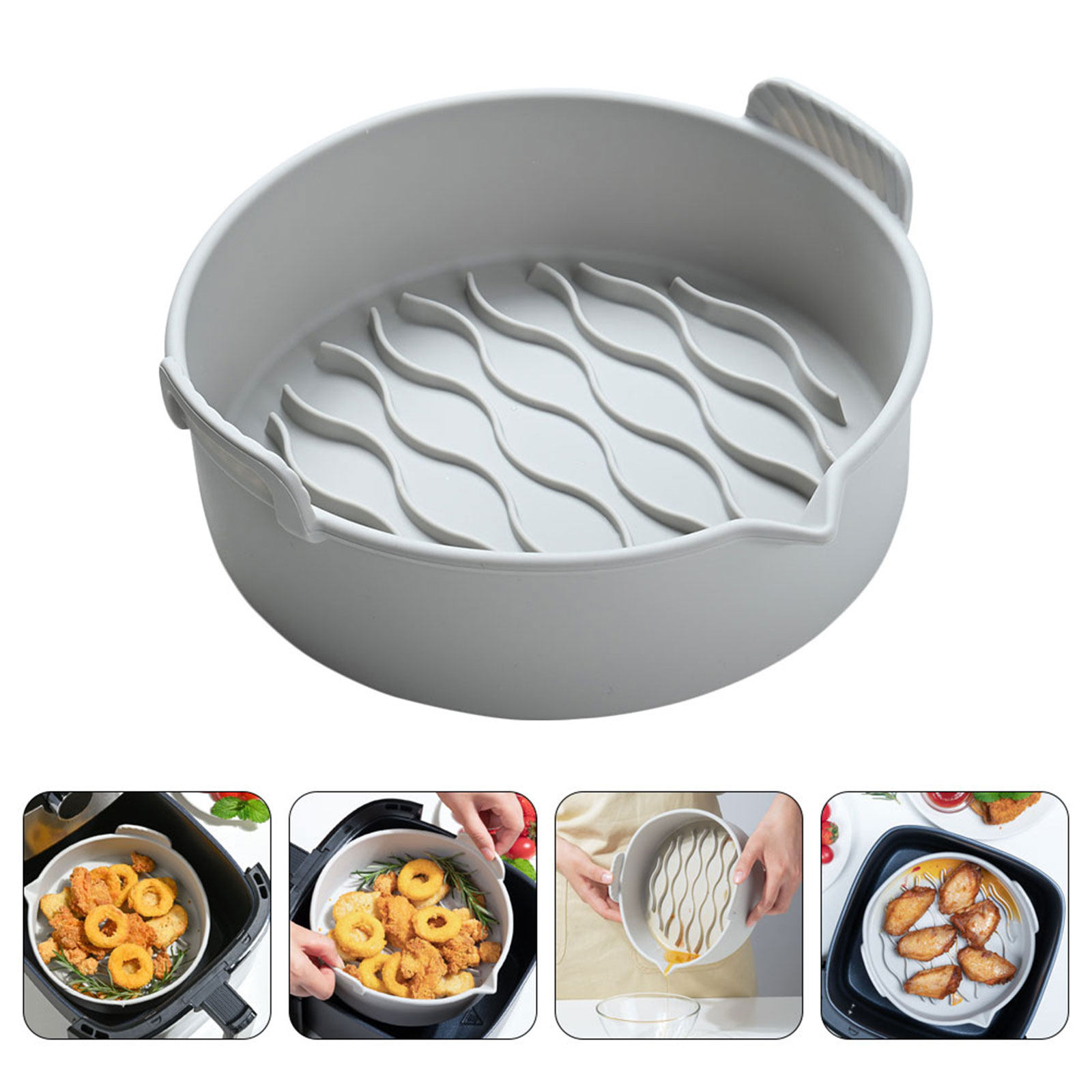 Kitchen Accessories For Baking - Forro de silicone para fritadeira de