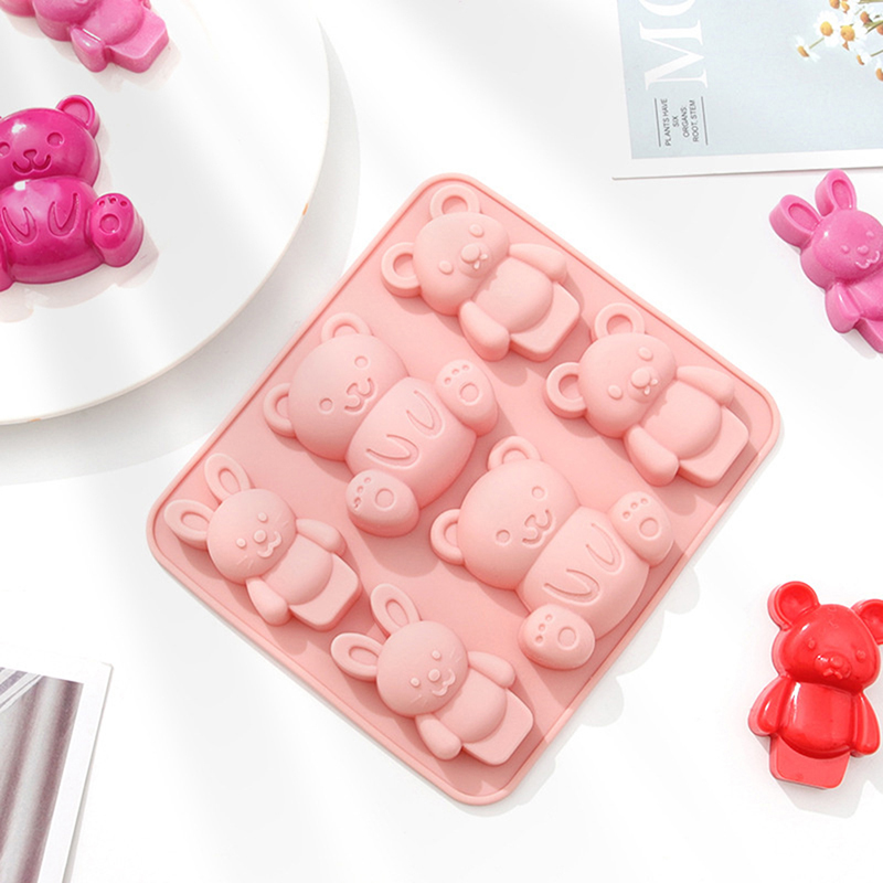 Baking Kitchen For Kids - Molde de Silicone Urso Fofo de