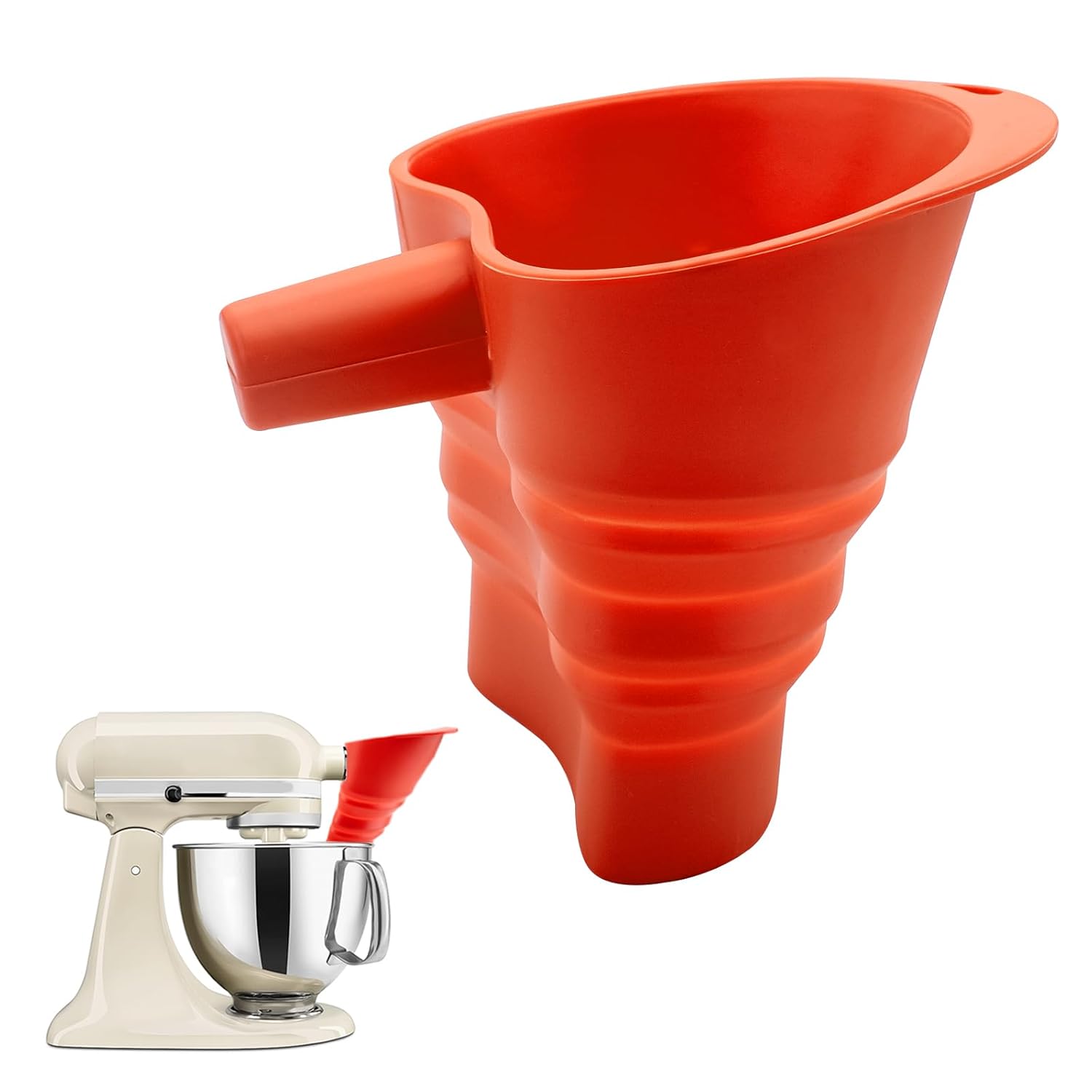 Kitchen Aid Baking Mixer - Funil de Silicone Grau Alimentício Livre