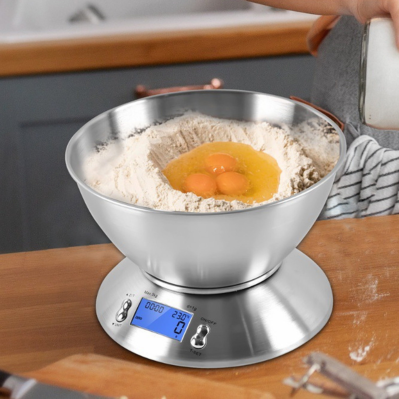 Baking (Kitchen Ingredient) - 1 conjunto de balança digital eletrónica