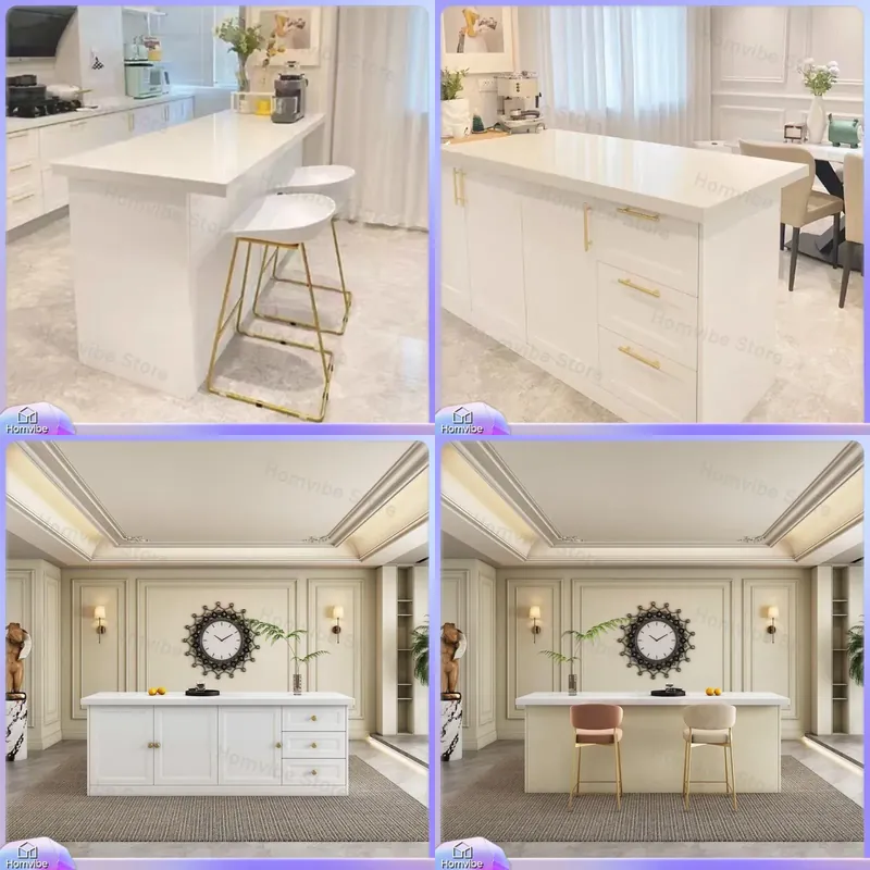 Kitchen Island Baking Table - Ilha de Cozinha Moderna de Luxo