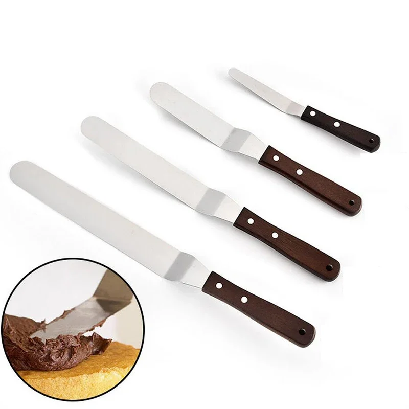 Offset Spatula Set - Espátula De Bolo De Aço Inoxidável,