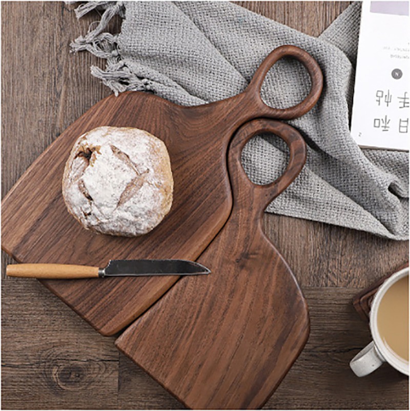 Kitchen Utensils - Placas de cortar sólidas de nogueira