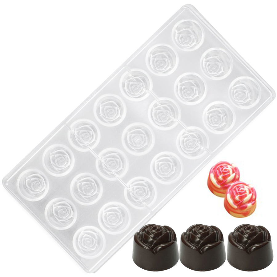 Kitchen Accessories For Baking - 21 buracos estilo rosa transparente plástico