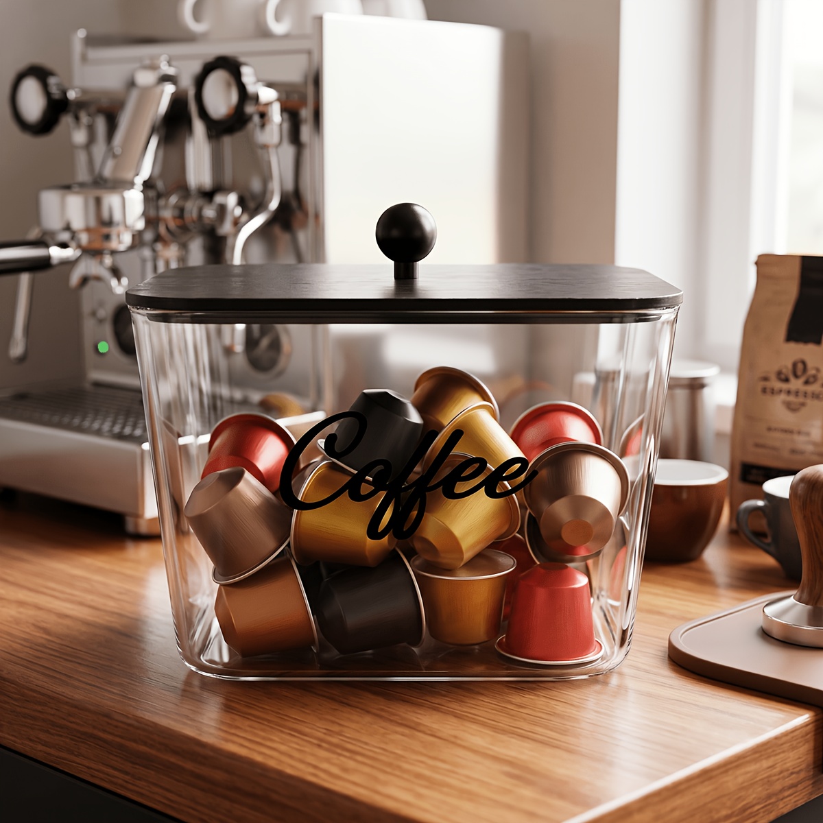 Kitchen Baking Tray Organizer - Suporte para Cápsulas de Café com