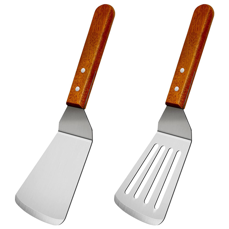 Offset Spatula Set - Espátula com fenda com cabo de