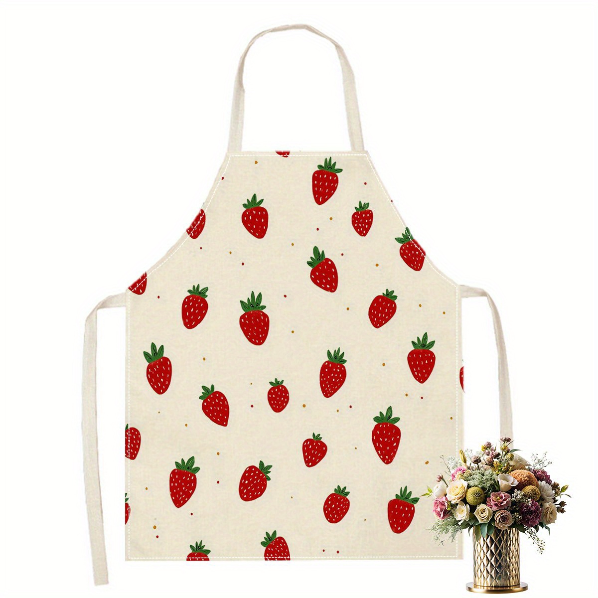 Baking Kitchen For Kids - Avental de morango com estampa de