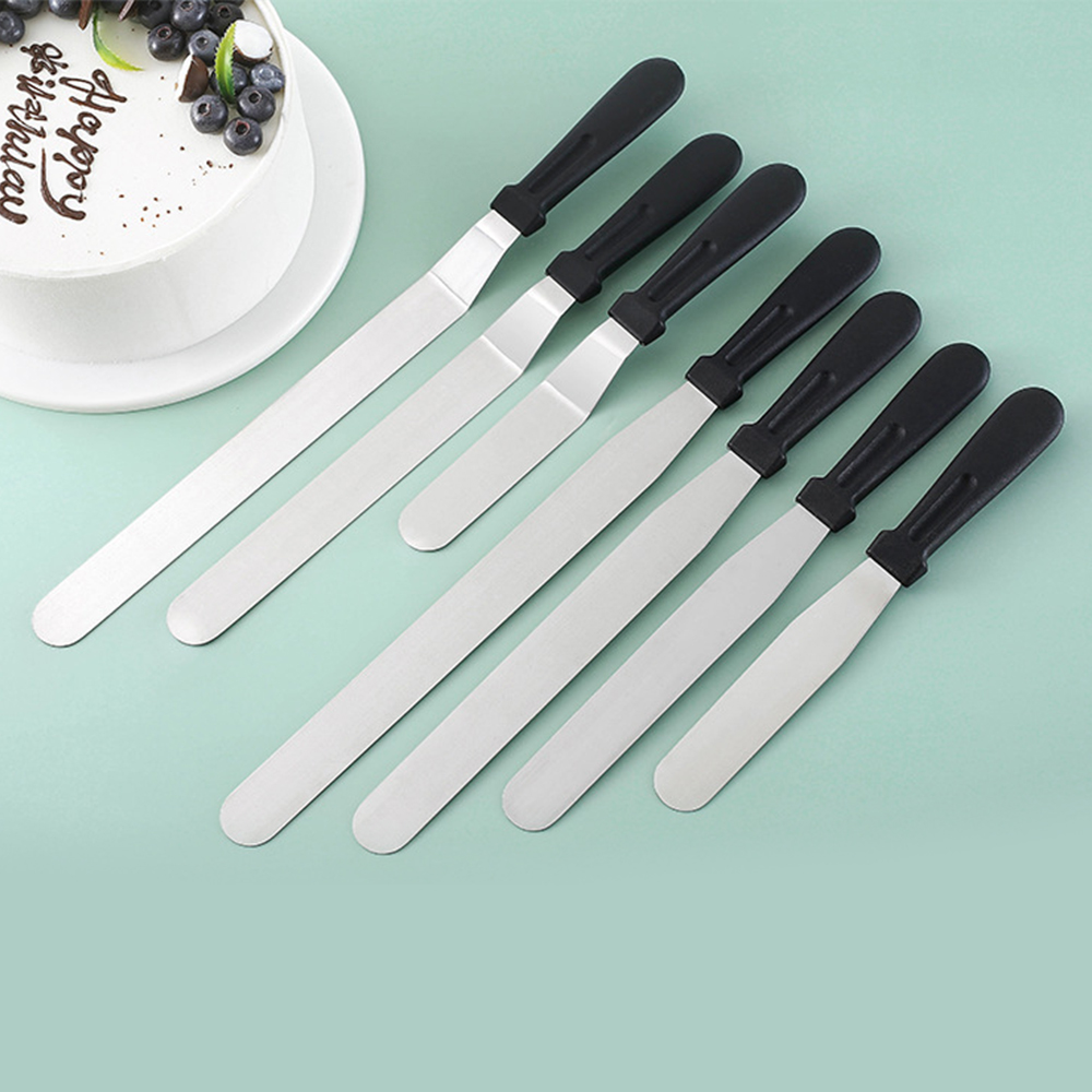 Offset Spatula Set - Raspador de bolo de aço inoxidável,