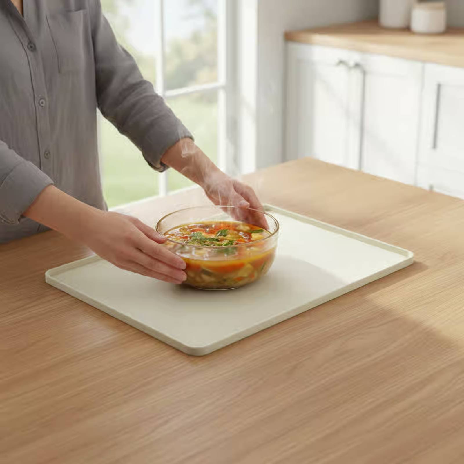 Kitchen Accessories For Baking - Protetor de Silicone para Micro-ondas, Tapete