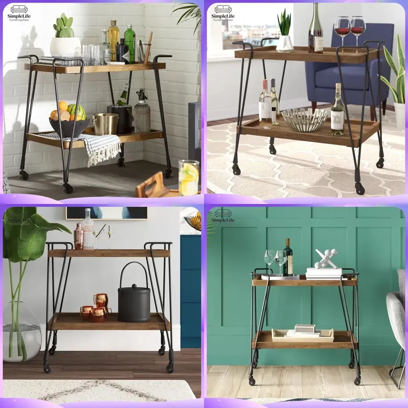 Kitchen Baking Cart - Carrinho de Cozinha com Rodas, Carrinho
