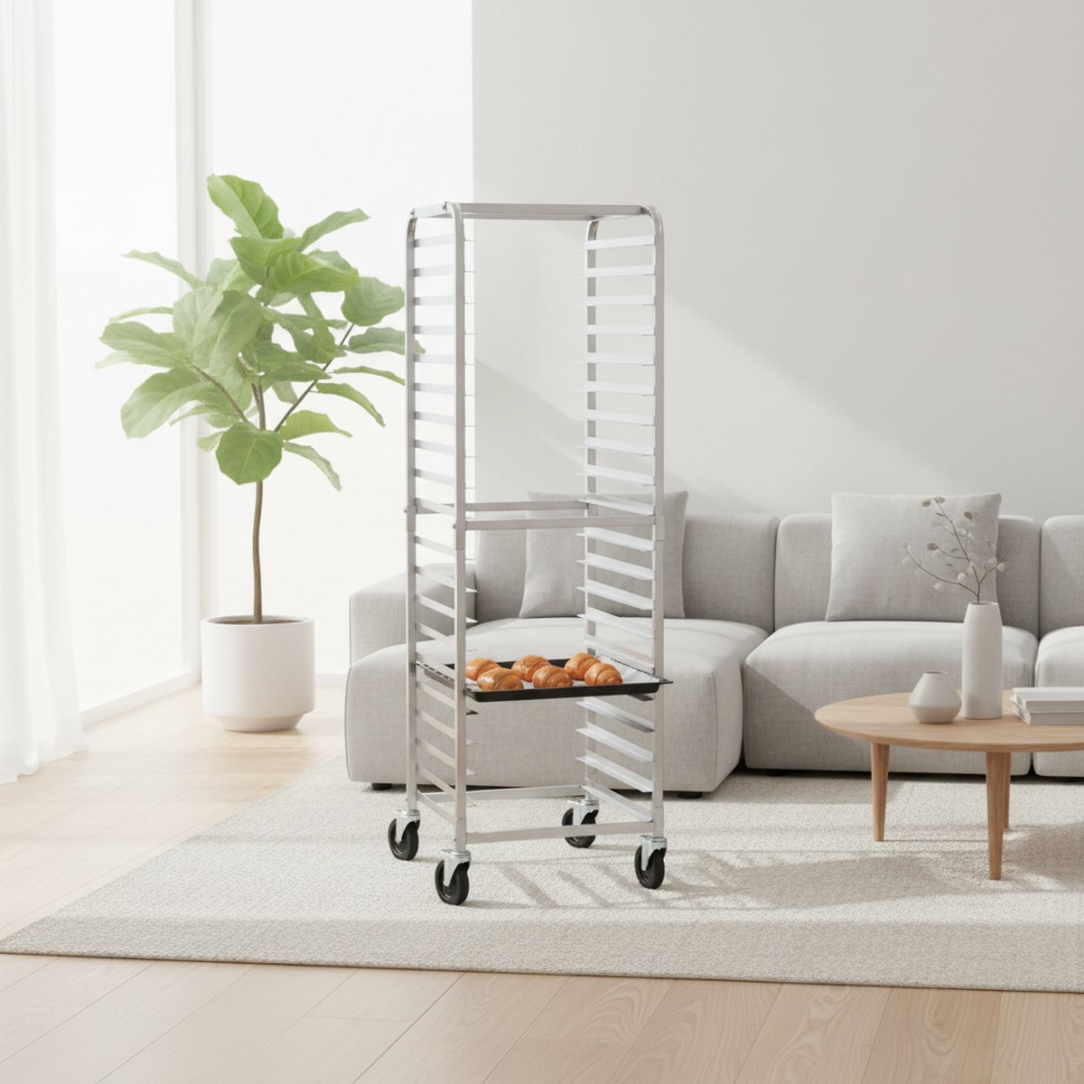 Carrinho de Alumínio para Pada - Kitchen Baking Trolley avaliação e preço
