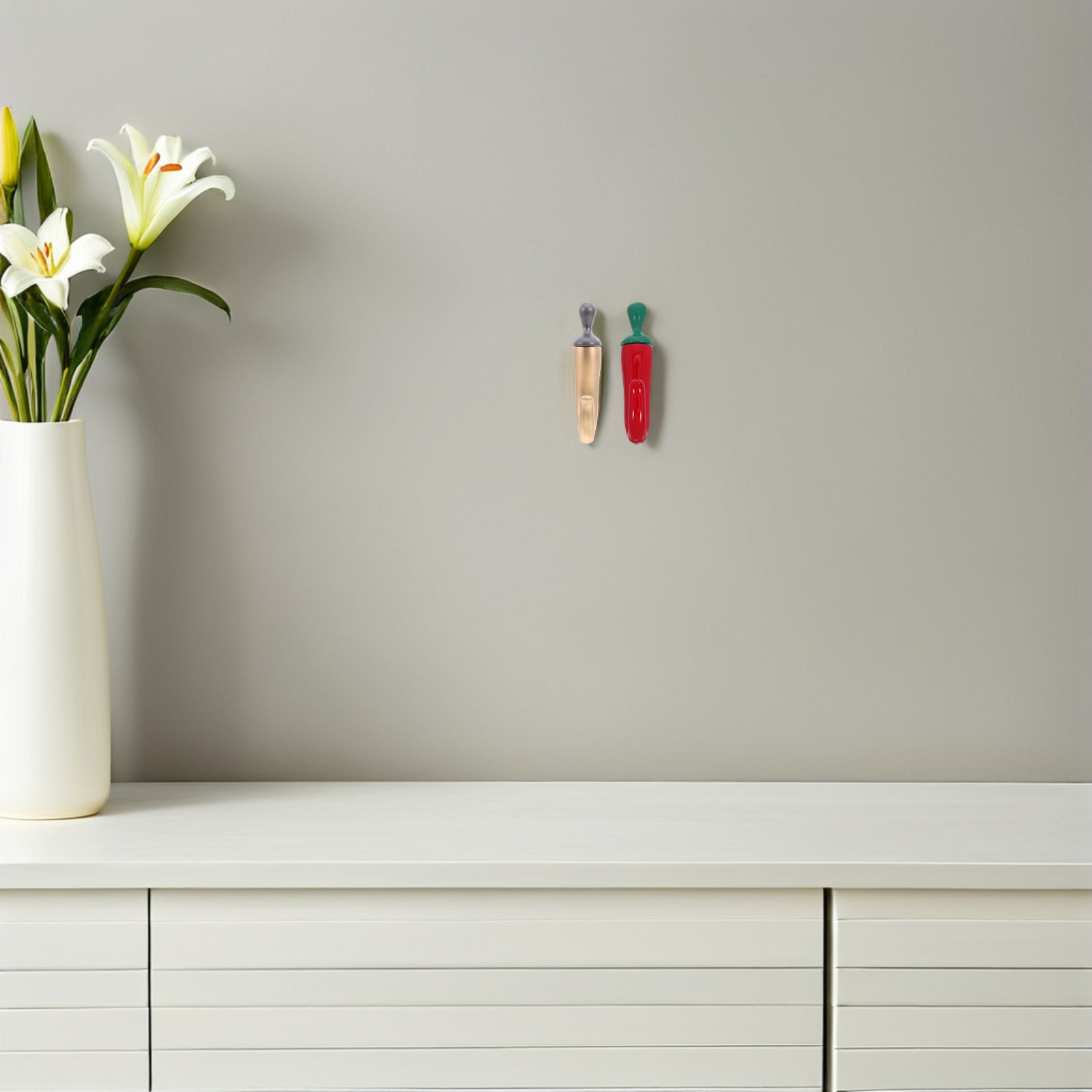 2 ganchos de parede em forma d - Kitchen Utensils avaliação e preço