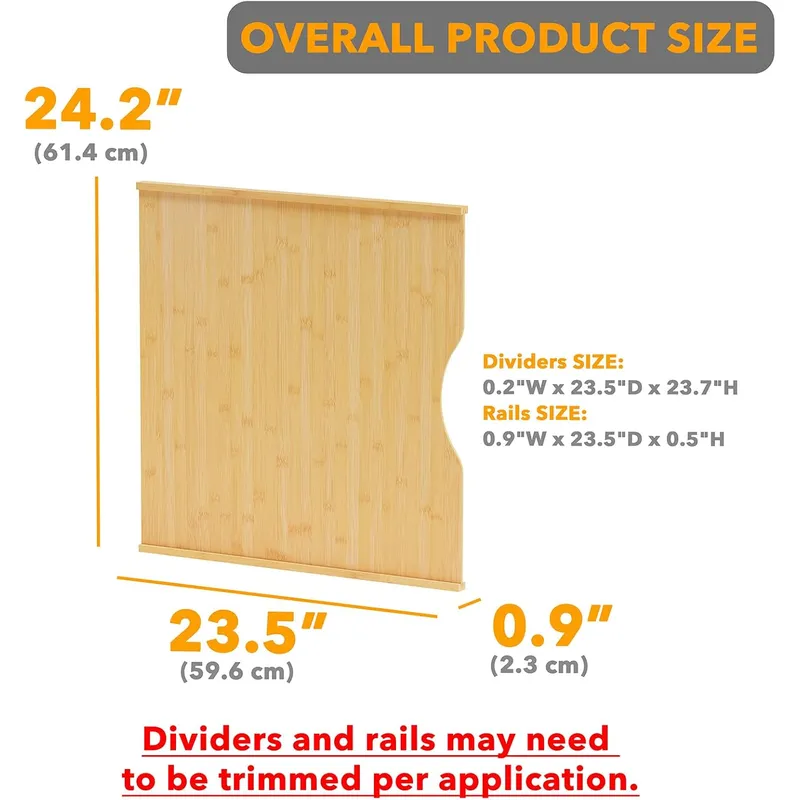 Conjunto de 6 Divisórias para  - Kitchen Cabinet Baking Sheet Organizer avaliação e preço