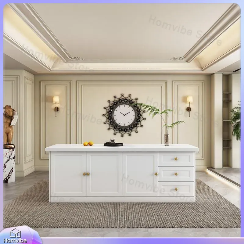 Ilha de Cozinha Moderna de Lux - Kitchen Island Baking Table avaliação e preço