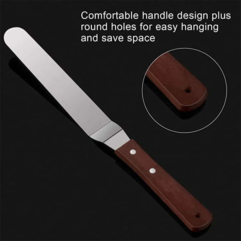 Espátula De Bolo De Aço Inoxid - Offset Spatula Set avaliação e preço