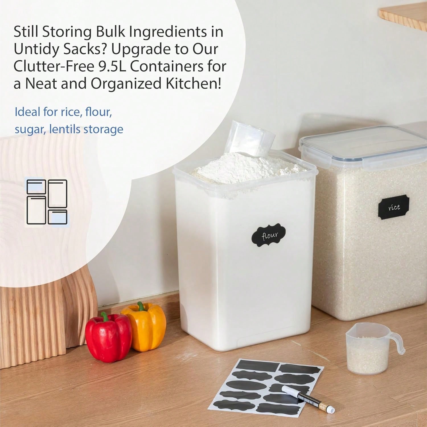 Recipientes herméticos extra g - Kitchen Baking Pantry avaliação e preço