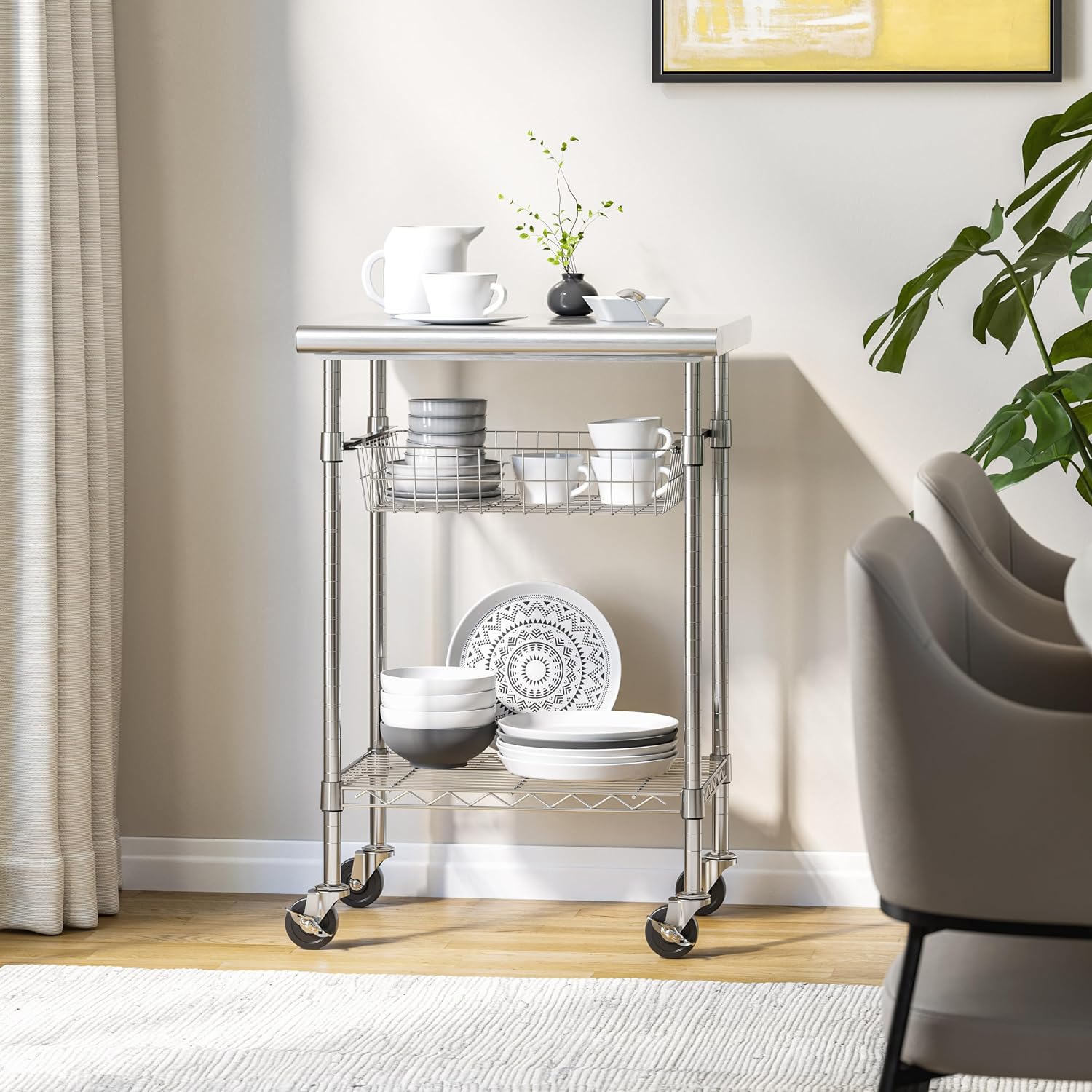 Carrinho de Preparação Comerci - Kitchen Baking Cart avaliação e preço