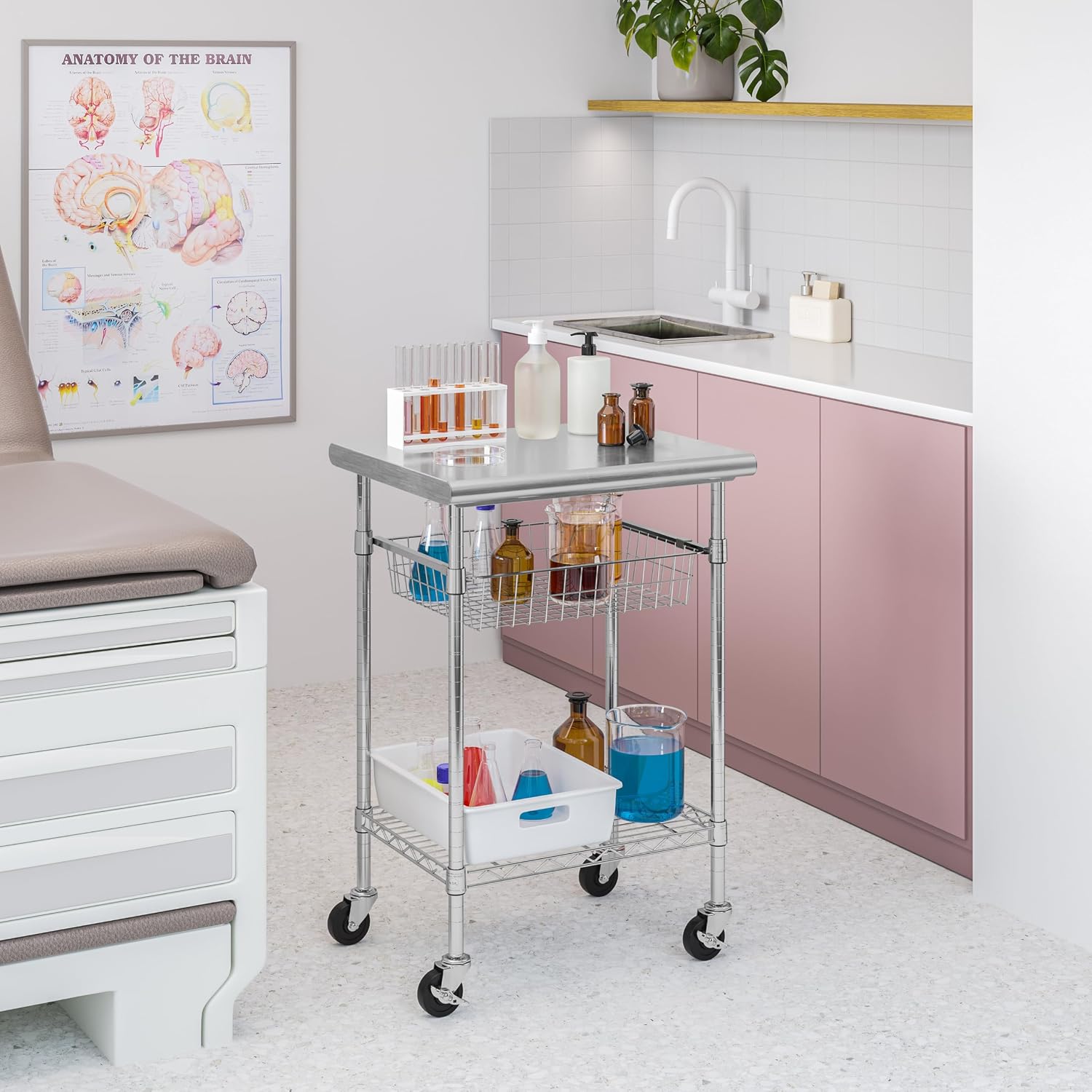 Carrinho de Preparação Comerci - Kitchen Baking Cart avaliação e preço