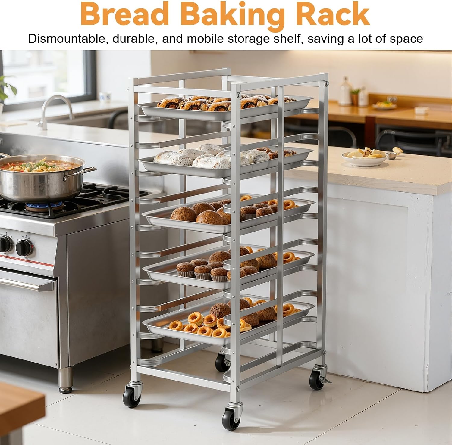 Carrinho de Armazenamento de A - Kitchen Baking Cart avaliação e preço
