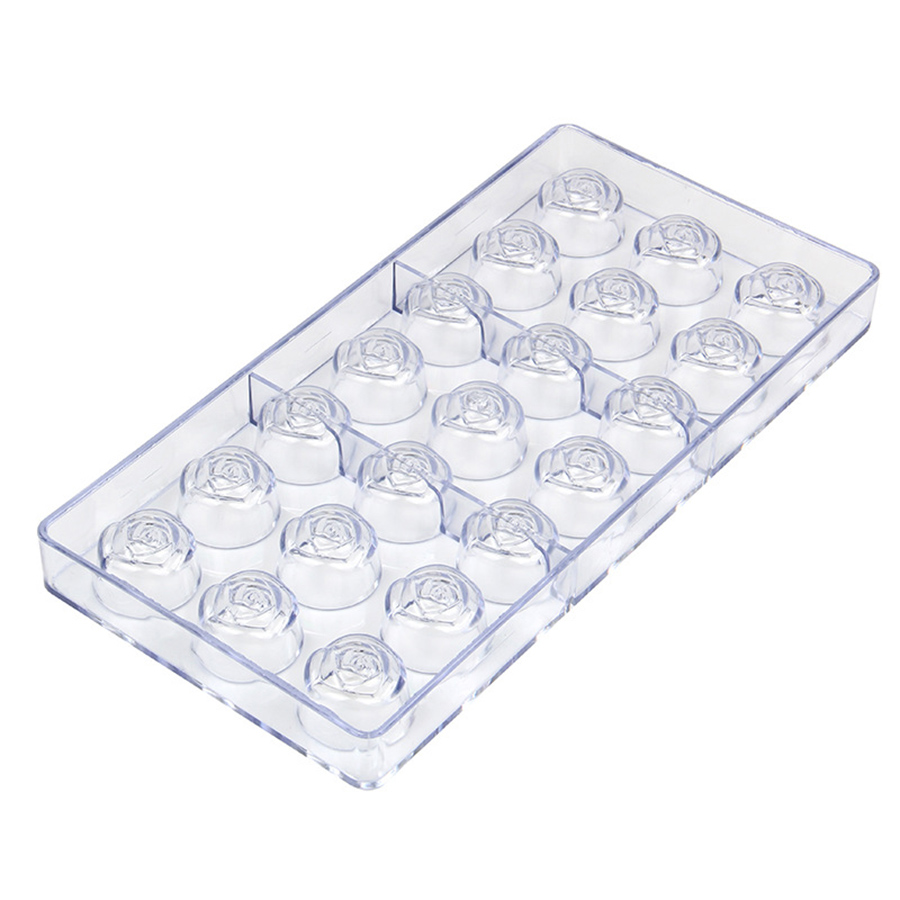 21 buracos estilo rosa transpa - Kitchen Accessories For Baking avaliação e preço