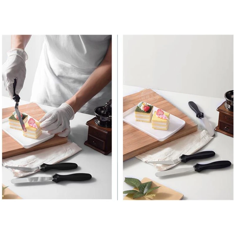 3 pçs/set espátula lâmina angu - Offset Spatula Set avaliação e preço