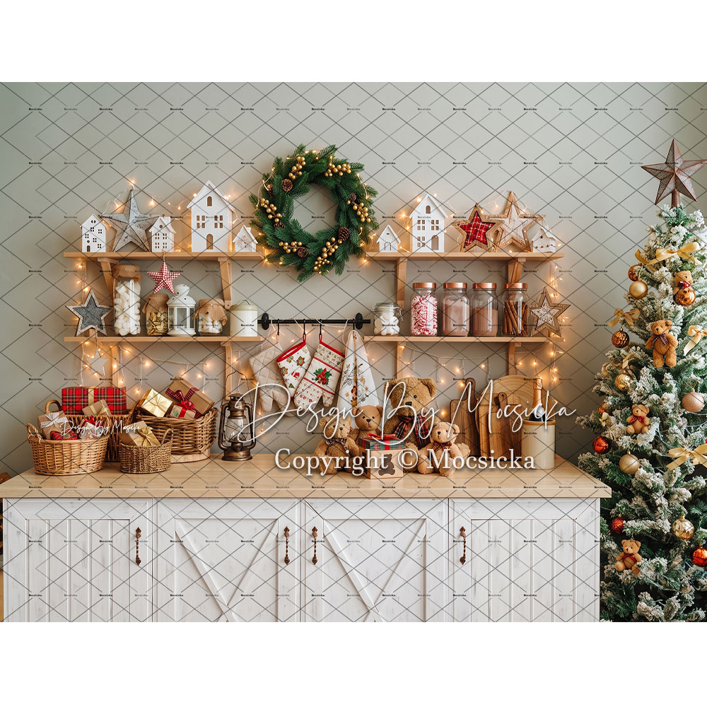 Fundo Fotográfico de Natal Moc - Baking Kitchen For Kids avaliação e preço