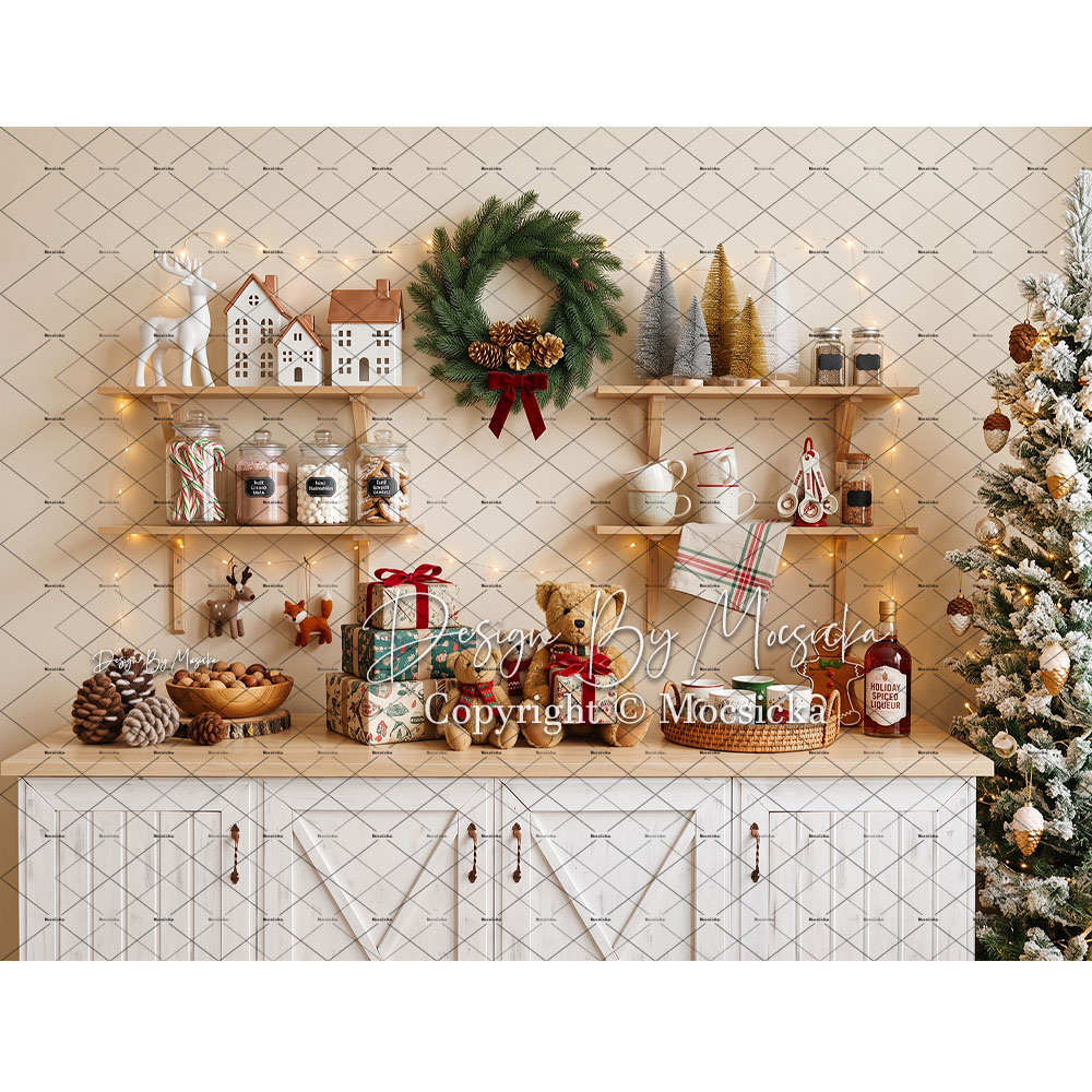 Fundo Fotográfico de Natal Moc - Baking Kitchen For Kids avaliação e preço