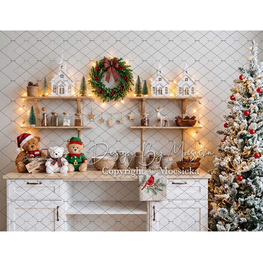 Fundo Fotográfico de Natal Moc - Baking Kitchen For Kids avaliação e preço