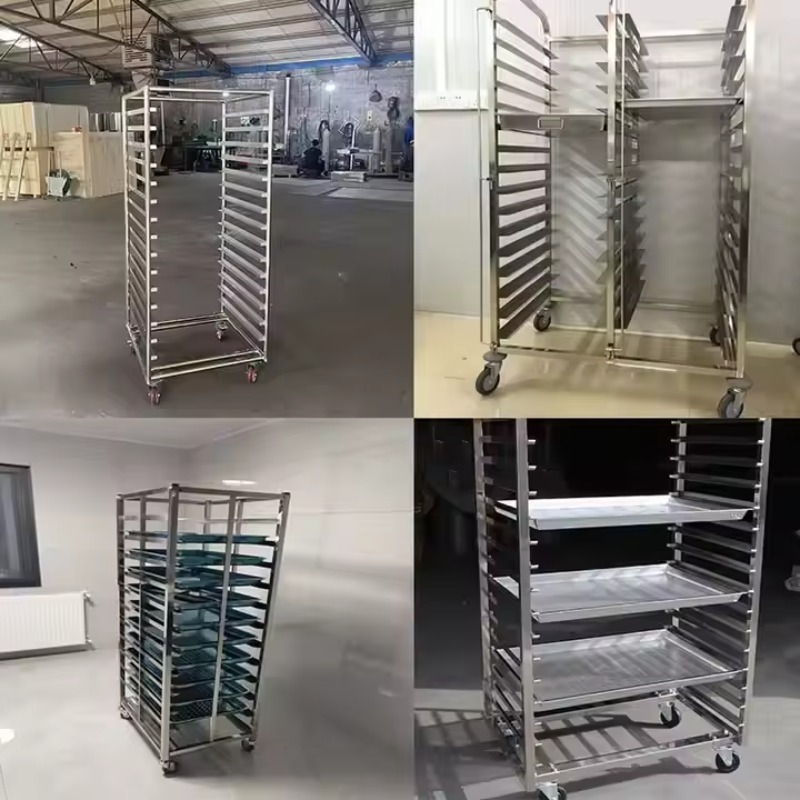 6 10 15 16 camadas de aço inox - Kitchen Baking Cart avaliação e preço