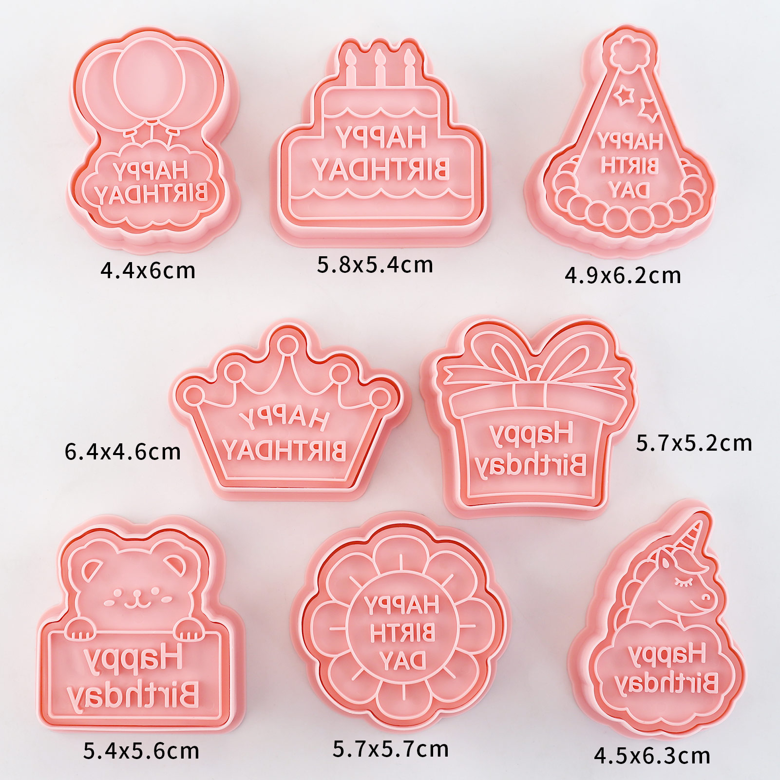 8 pçs feliz aniversário cortad - Baking Kitchen For Kids avaliação e preço