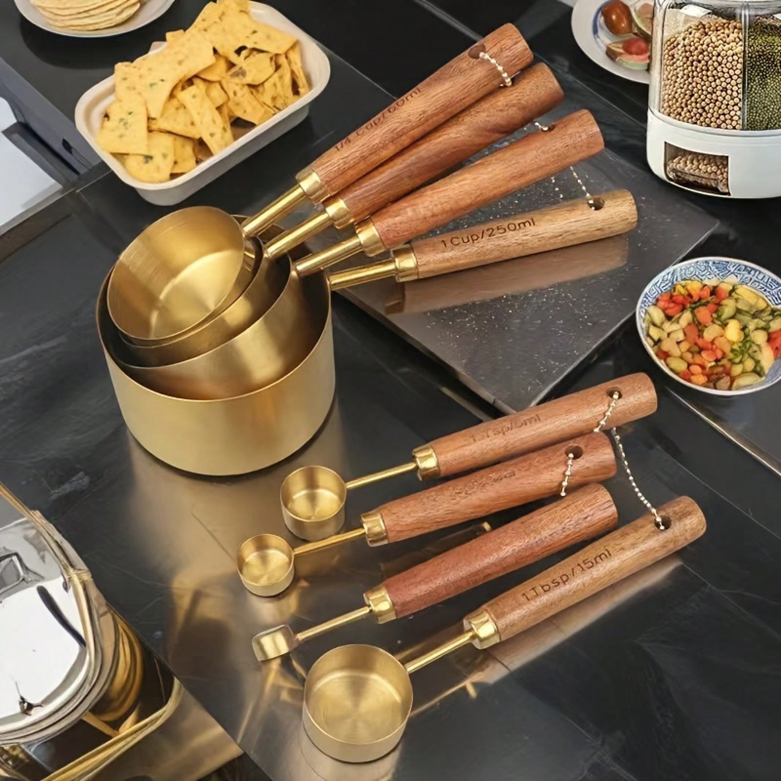 Conjunto de 8 Peças de Copos e - Baking (Kitchen Ingredient) avaliação e preço