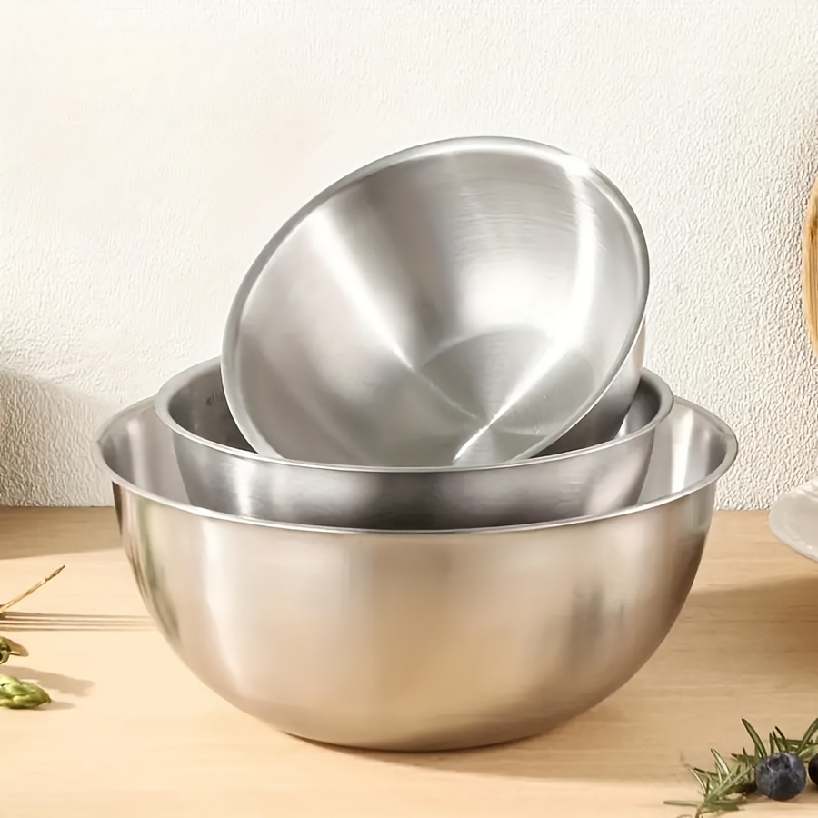 Conjunto de 3 Tigelas de Aço I - Kitchen Baking Bowls avaliação e preço
