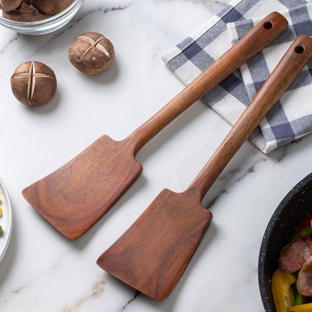 Espátula de cozinha de madeira - Offset Spatula Set avaliação e preço