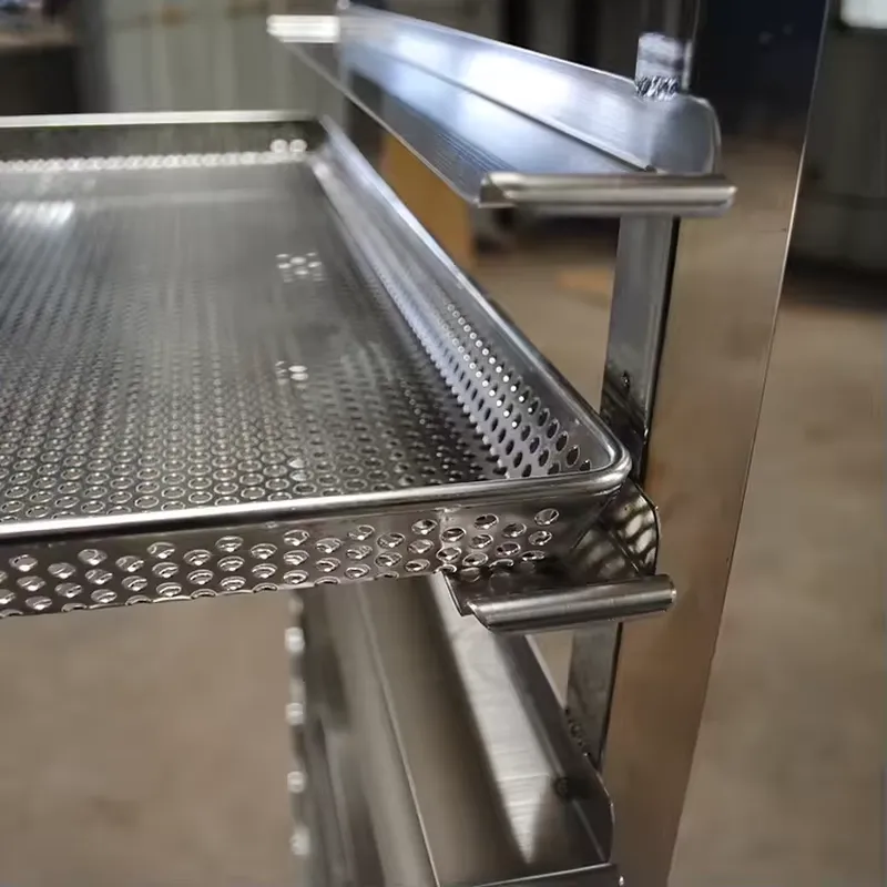 Carrinho de Aço Inoxidável com - Kitchen Baking Cart avaliação e preço