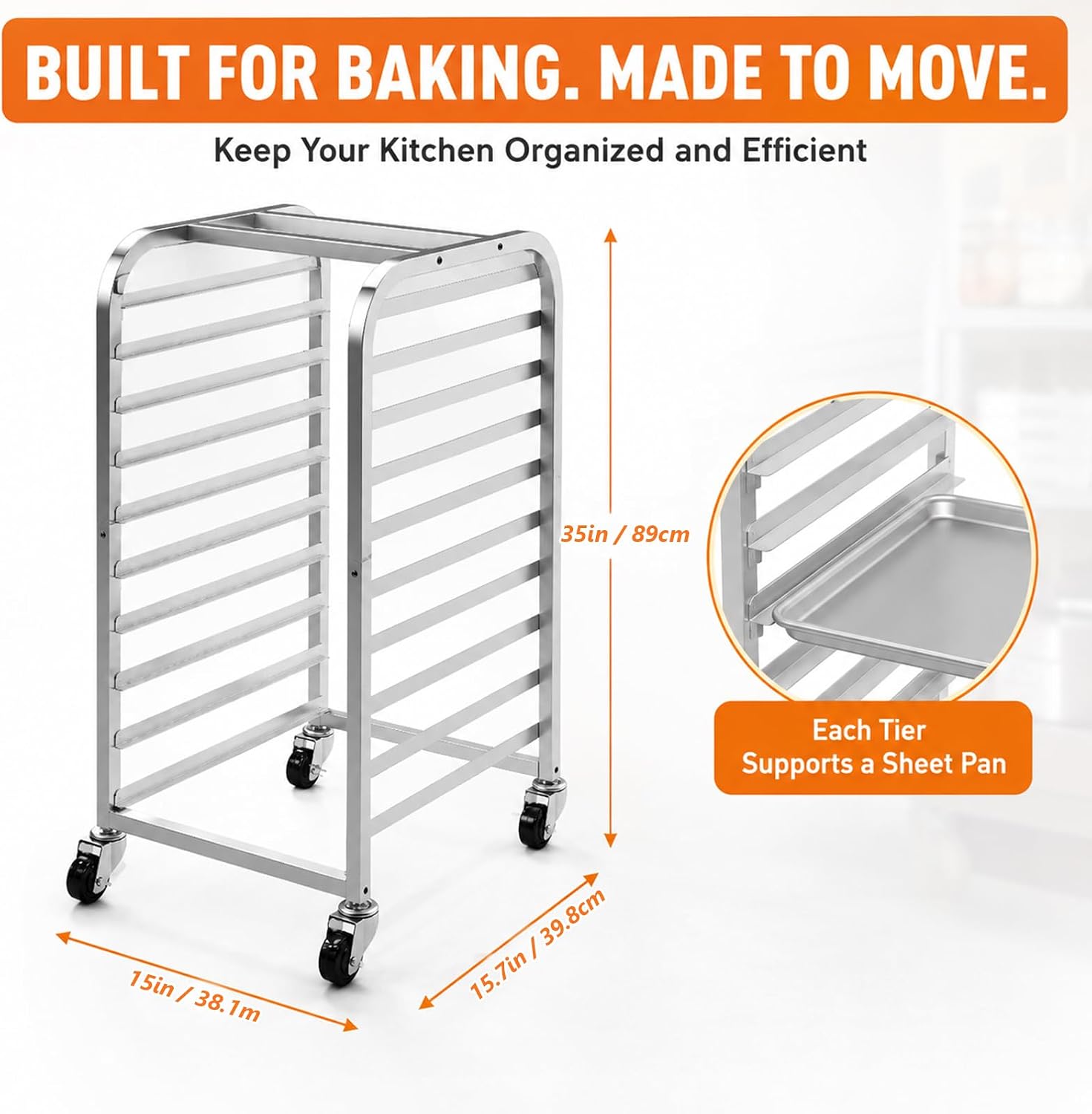Carrinho de Resfriamento Móvel - Kitchen Baking Cart avaliação e preço