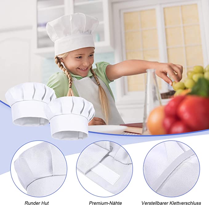 Conjunto de 4 Chapéus de Cozin - Baking Kitchen For Kids avaliação e preço