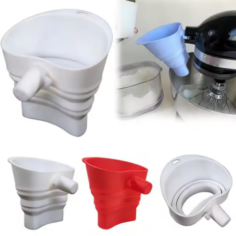 1/3 peças de Funil de Silicone - Kitchen Aid Baking Mixer avaliação e preço